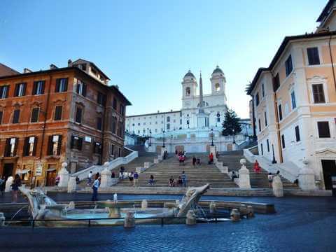 Denkmäler in Rom - Piazza di Spagna und Trinità dei Monti